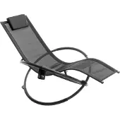 InnovaGoods Schommelstoel - - Rockorb - Opvouwbaar - Ergonomisch - Zwart
