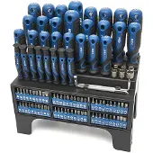 HBM soft grip schroevendraaier-, dopsleutel-, bitset 100-delig