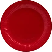 PROnappe kartonnen bord, rond, 230 mm, rood