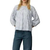 s.Oliver Red Label Blouse duifblauw / offwhite