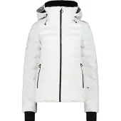 CMP dames ski-jas met Clima Protect en capuchon, kleur wit, maat 42