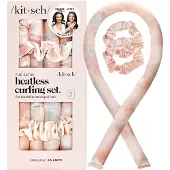 Kitsch , The Satin Heatless Curling Set, Zonsondergang Tie Dye, Eén Set
