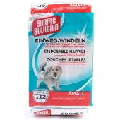 Simple Solution Wegwerp Honden Luier - SMALL 12 ST 38-48 CM