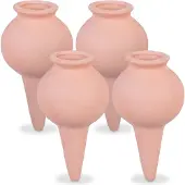 Relaxdays waterdruppelaar keramiek - set van 4 - voor kamerplanten en balkonbakken - waterbollen