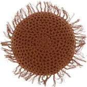Unique living Kussen Tufo d45 cm leather brown