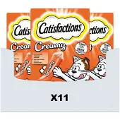 Catisfactions 11x Kattensnack Kip Creamy 4 X 10 Gr