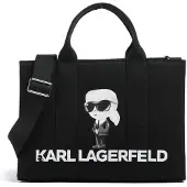 Karl Lagerfeld Shopper 'Ikon' nude / grijs / zwart / wit