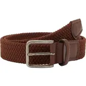Lloyd Gevlochten riem cognac, Effen