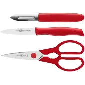 Zwilling Keukenset TWIN GRIP, 3-delig, groentemes, dunschiller en schaar,
