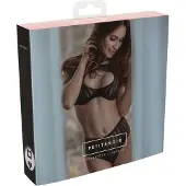 PetiteNoir Petite Noir Exclusive - gestreepte bh-set (zwart)