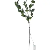 Star Trading LED decoratieve tak 'Eucalyptus', op batterijen + timer, verlichte tafeldecoratie, 15 LED's, warm wit, H 90cm