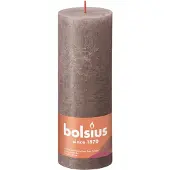 Bolsius Stompkaars Rustiek Shine Taupe 85 Uur D 6,8 H 19 Cm