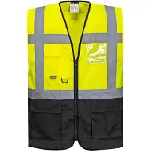 Portwest Warsaw Hi-Vis Contrast Executive Vest C476