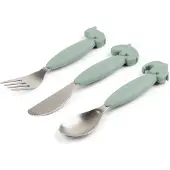 Done by Deer Easy Grip Friends Cutlery Set Roze 12 Months