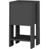 Merkloos Nachtkastje - Stijlvol Antraciet - 30x55x30cm - Duurzaam Melamine