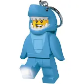 LEGO Man in haaienpak sleutellampje