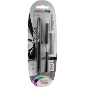 Pentel Pocket Brush Pen Set Black