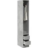 vidaXL Kledingkast 30x50x200 cm bewerkt hout betongrijs