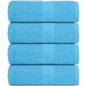 vidaXL Washandjes FROGN 4 st 30x30 cm 360 g/m² turquoise