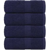 vidaXL Washandjes FROGN 4 st 30x30 cm 360 g/m² marineblauw