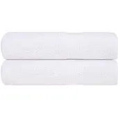 vidaXL Douchehanddoeken FROGN 2 st 70x140 cm 360 g/m² wit