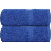 vidaXL Washandjes FROGN 2 st 30x30 cm 360 g/m² blauw