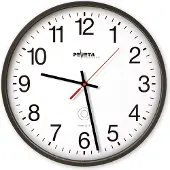 Peweta Radiografische wandklok, ø 300 mm, zwart