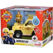Simba Brandweerman Sam 4x4 Jeep speelgoedauto met figuur.