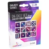 GameGenic Galaxy Series Nebula D6 Dobbelstenen Set | 12 Zeszijdige Dobbelstenen | Premium Kwaliteit Hars