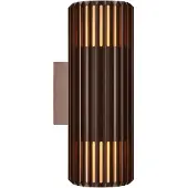 Nordlux Aludra-wandlamp-seaside-up & down-2xE27-bruin metalic