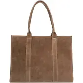 Dstrct Portland Road Dames laptoptas - 15.6 inch - Werktas A4 - Leer - Taupe