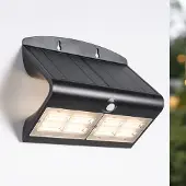 LumenXL Solar wandlamp Double Conan 6.8W met sensor - zwart