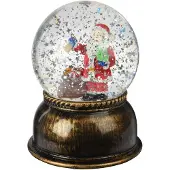 Koopman Schudbol kerst sneeuwbal met LED licht XL multicolor decoratie.
