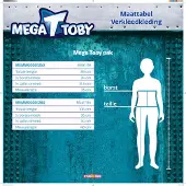 Studio 100 verkleedkleding - verkleedpak Mega Toby 6/8 jaar - maat 134