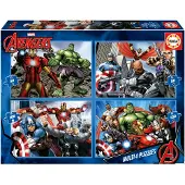 Educa - Marvel Avengers multi 4 puzzel 50-80-100-150 stukjes