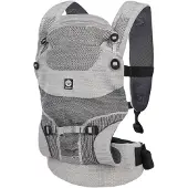 Dooky Draagzak Baby - Baby Carrier Terra Nova Grey - Kinderdrager - Draagzak Peuter en Baby 3,5-15 kg - Ergonomische M-positie - Rugdrager - Verstelbaar en Ademend - Draagzakken - Babydraagzak