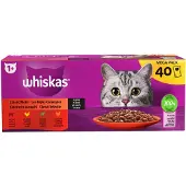Whiskas Kattenvoer - Adult 1+ - Classic Selectie in Saus - 40x85g