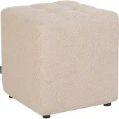 Beliani KANSAS - Poef-Beige-Bouclé