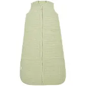 Meyco Baby Uni baby zomerslaapzak - pre-washed hydrofiel - soft olive - 110cm - 0.5 TOG