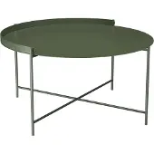 Houe Bijzettafel Edge Tray Table Olive Green Ø76