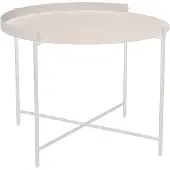 Houe Bijzettafel Edge Tray Table Muted White Ø62