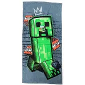 Minecraft Badlaken 140x70 cm Duurzaam 100% Katoen - Creeper
