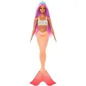 Barbie A Touch of Magic - Oranje zeemeermin staart - Barbiepop