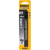 DeWalt Extreme Cobalt - HSS-E Metaalboor - 8,0 mm - HSS-Co 5% - Voor RVS en hard staal - Antislip schacht