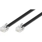 Goobay Telefoonkabel RJ12 - 6-aderig Plat,