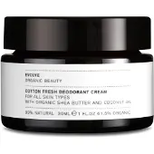 Evolve Organic Beauty Cotton Fresh Deodorant Crème - 30ml