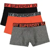 Superdry Heren Set van 3 veelkleurige boxers (XL), Homewear, Katoen M3110450A