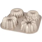 Birkmann Muffinvorm / Bakvorm Contoura 4-vorm Belissima - Gietaluminium - ø 10 cm