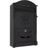 Rottner Brievenbus Sophia | 41 x 26 x 9 cm | Zwart