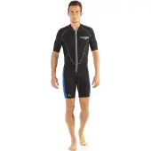 Cressi Lido 2 Mm Short Sleeve Shorty Zwart 2XL Man